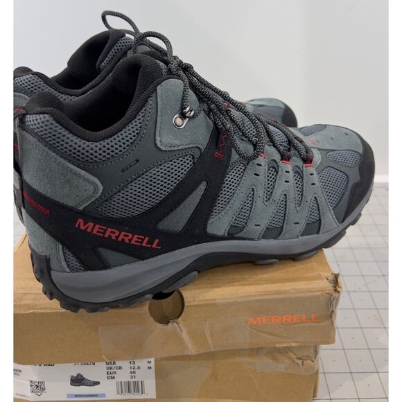 Merrell Men's Accentor 3 Waterproof Mid Hiking Boots Rock/Gray Sz. 13 New - Picture 3 of 8